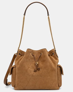 Tory Burch geantă crossbody pentru femei din piele întoarsă Charlie