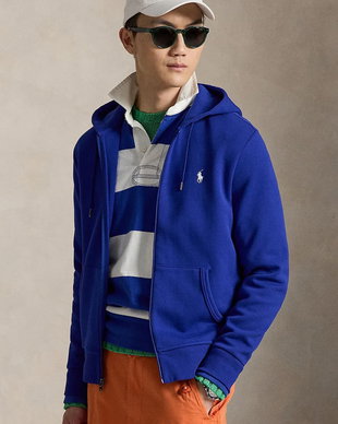 Polo Ralph Lauren hanorac cu fermoar și glugă