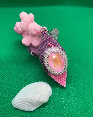 Cercei Pink Leaf