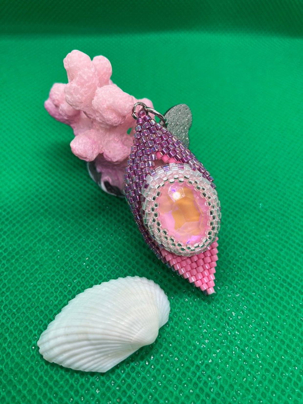 Cercei Pink Leaf