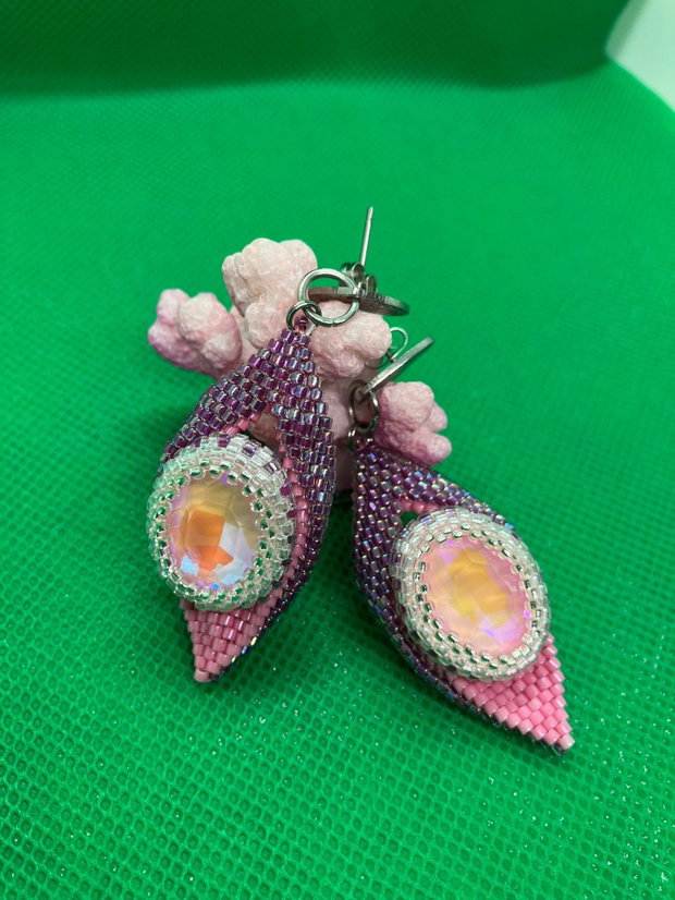 Cercei Pink Leaf