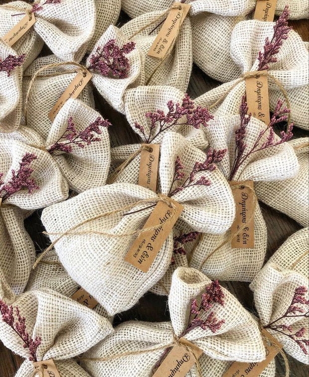 Mărturii nuntă săculeț cu lavandă naturală handmade, parfum delicat, cadou invitați nuntă și botez
