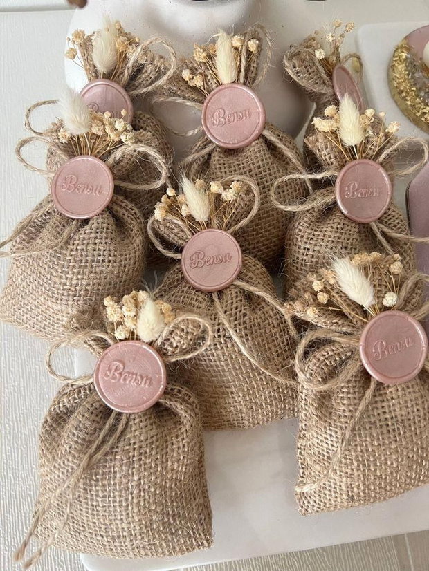 Mărturii nuntă săculeț cu lavandă naturală handmade, parfum delicat, cadou invitați nuntă și botez
