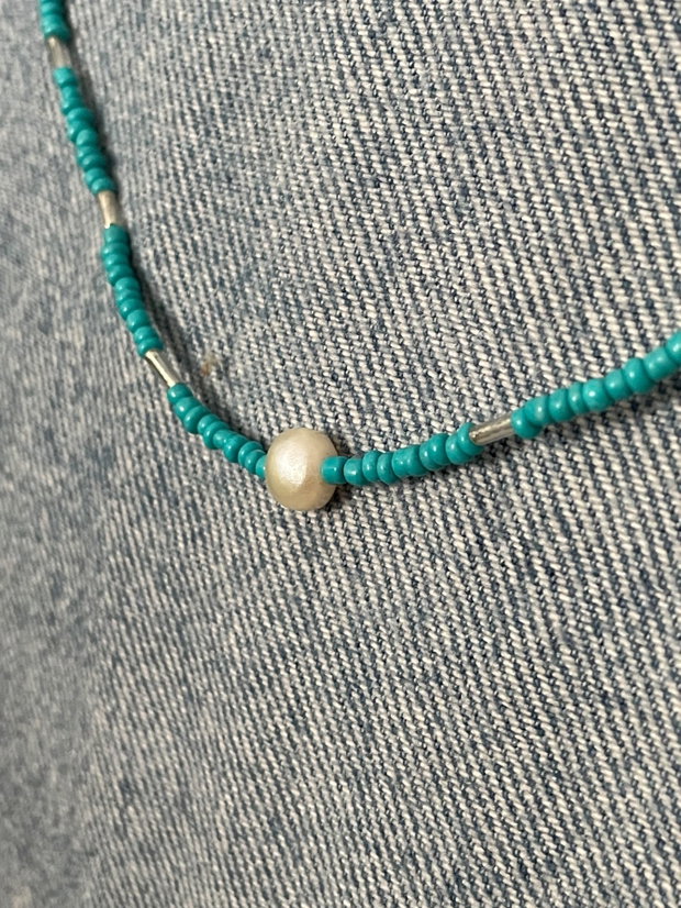 Colier minimalist perla