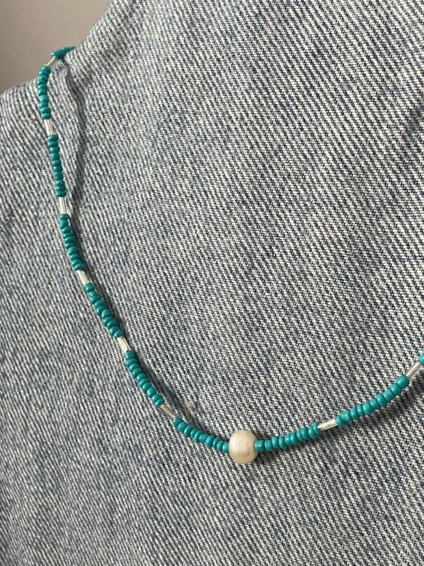 Colier minimalist perla