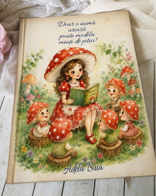 Agenda personalizata - cadou educatoare, invatatoare , tema ciupercute