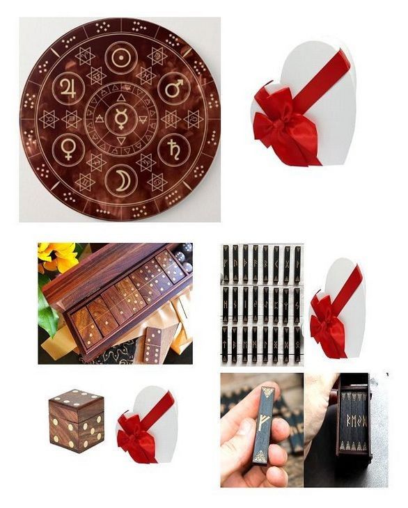 Oracolul Domino placa divinatie Produs Unicat+un set de zaruri lemn palisandru