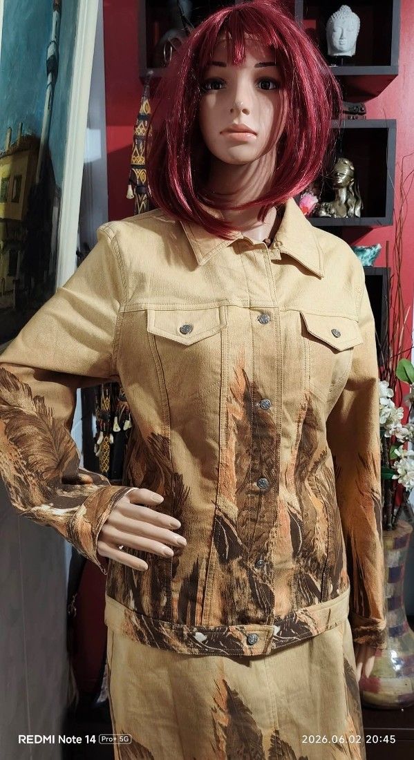 Costum denim retro mărime 40-42