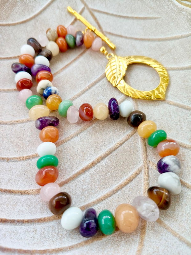 Colier mix pietre naturale