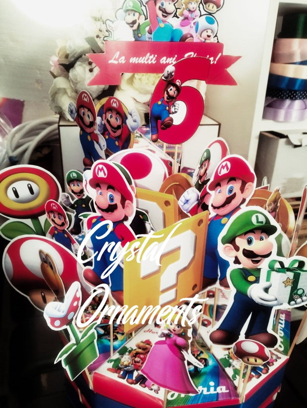 Cutie felie de tort Super Mario