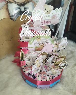 Cutie felie de tort safari animals pink