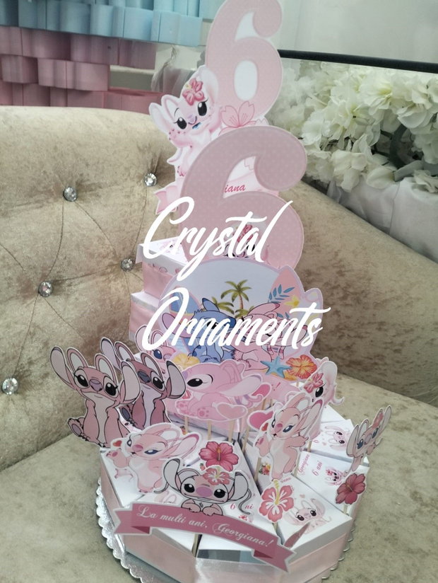 Cutie felie de tort stich pink, Angela