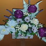 Aranjament flori artificiale matase
