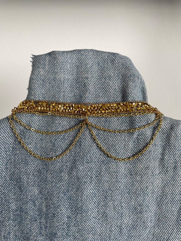 Choker auriu gothic