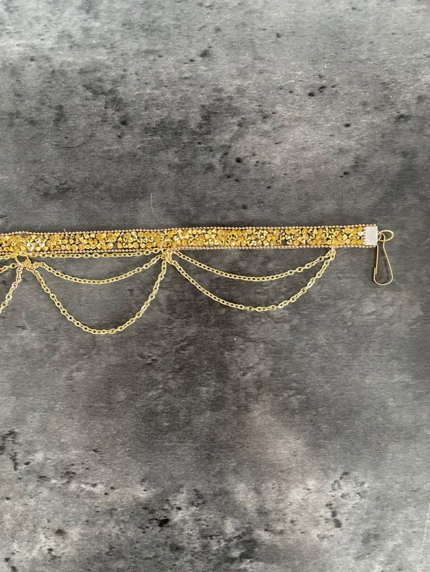 Choker auriu gothic