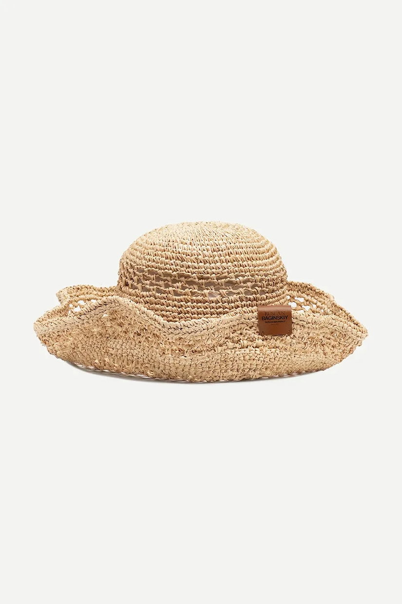 RUSLAN BAGINSKIY pălărie de paie pentru femei Bucket Hat