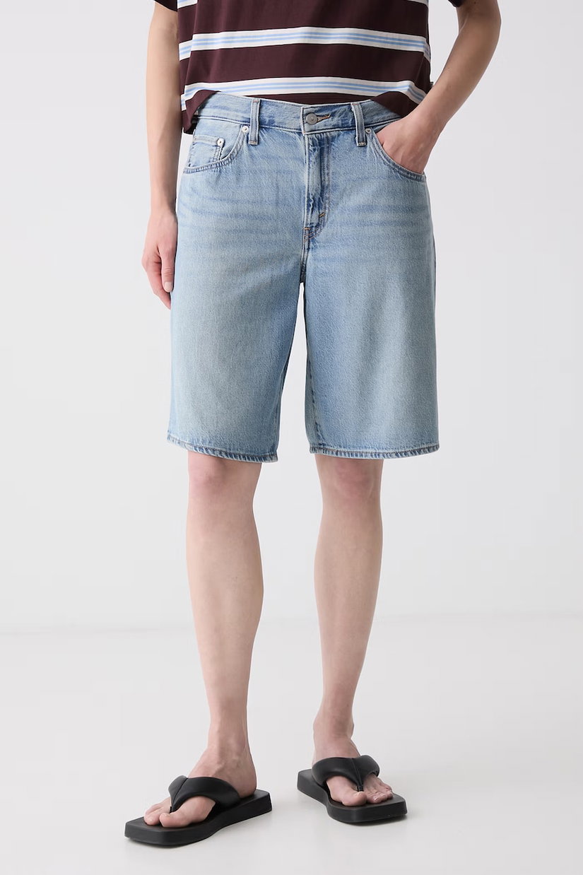 Levi's pantaloni scurți pentru femei din denim BAGGY DAD