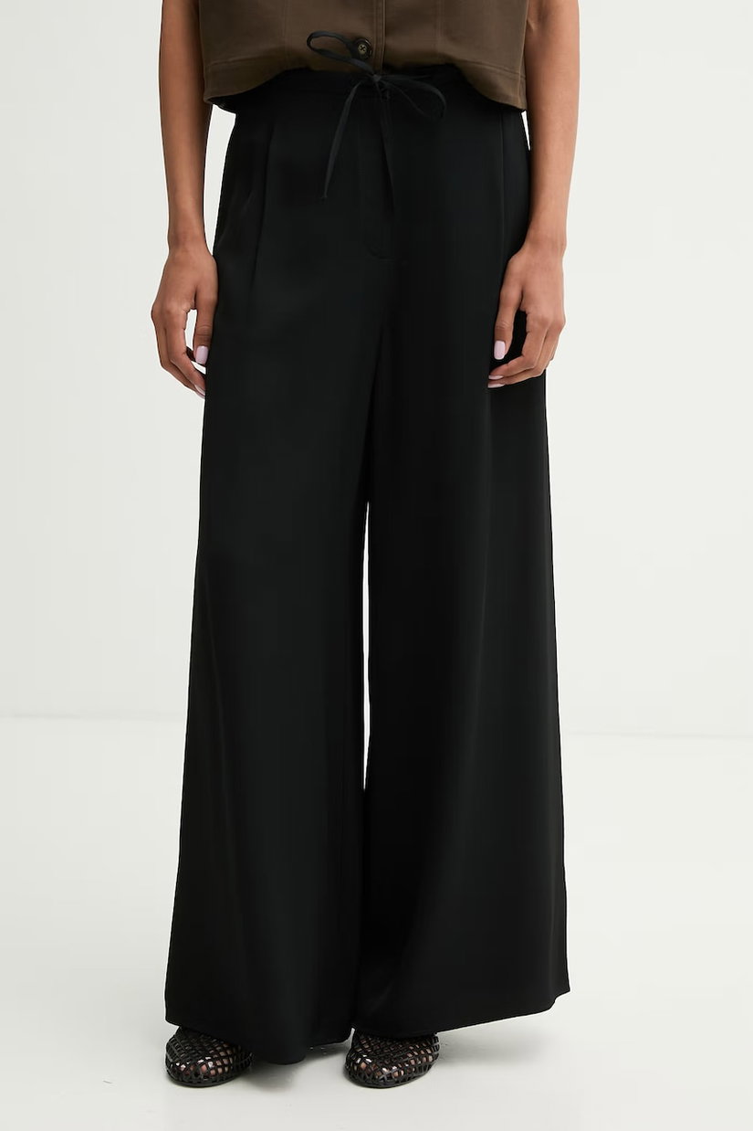 Marc O'Polo pantaloni wide leg pentru femei din vâscoză