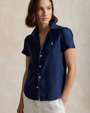 Polo Ralph Lauren cămașă pentru femei, din in