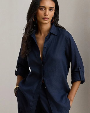 Lauren Ralph Lauren cămașă femei din in
