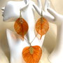 Set bijuterii cu frunze Magnolie 02159