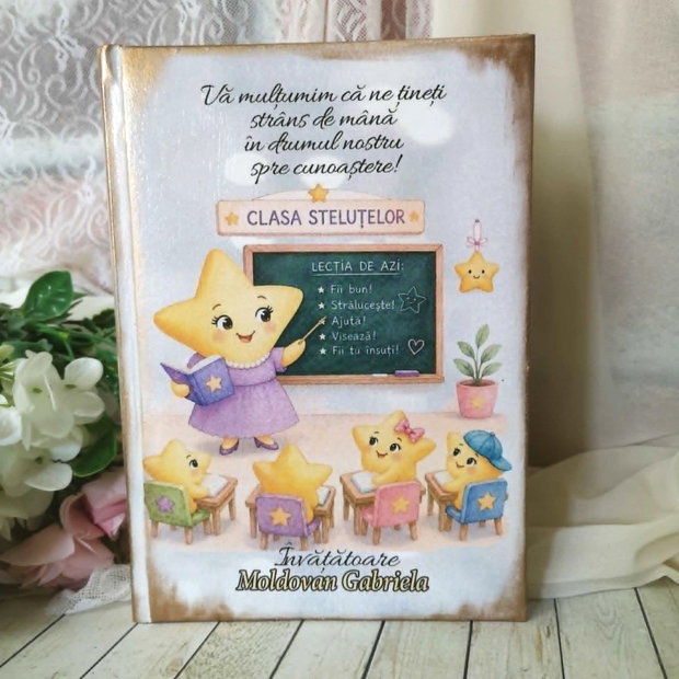 Agenda personalizata pentru educatoare, invatatoare - tema stelute