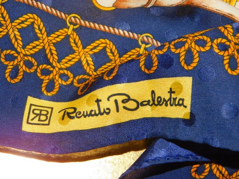 RENATO BALESTRA ITALIA -esarfa noua, originala, matase naturala, deosebita,