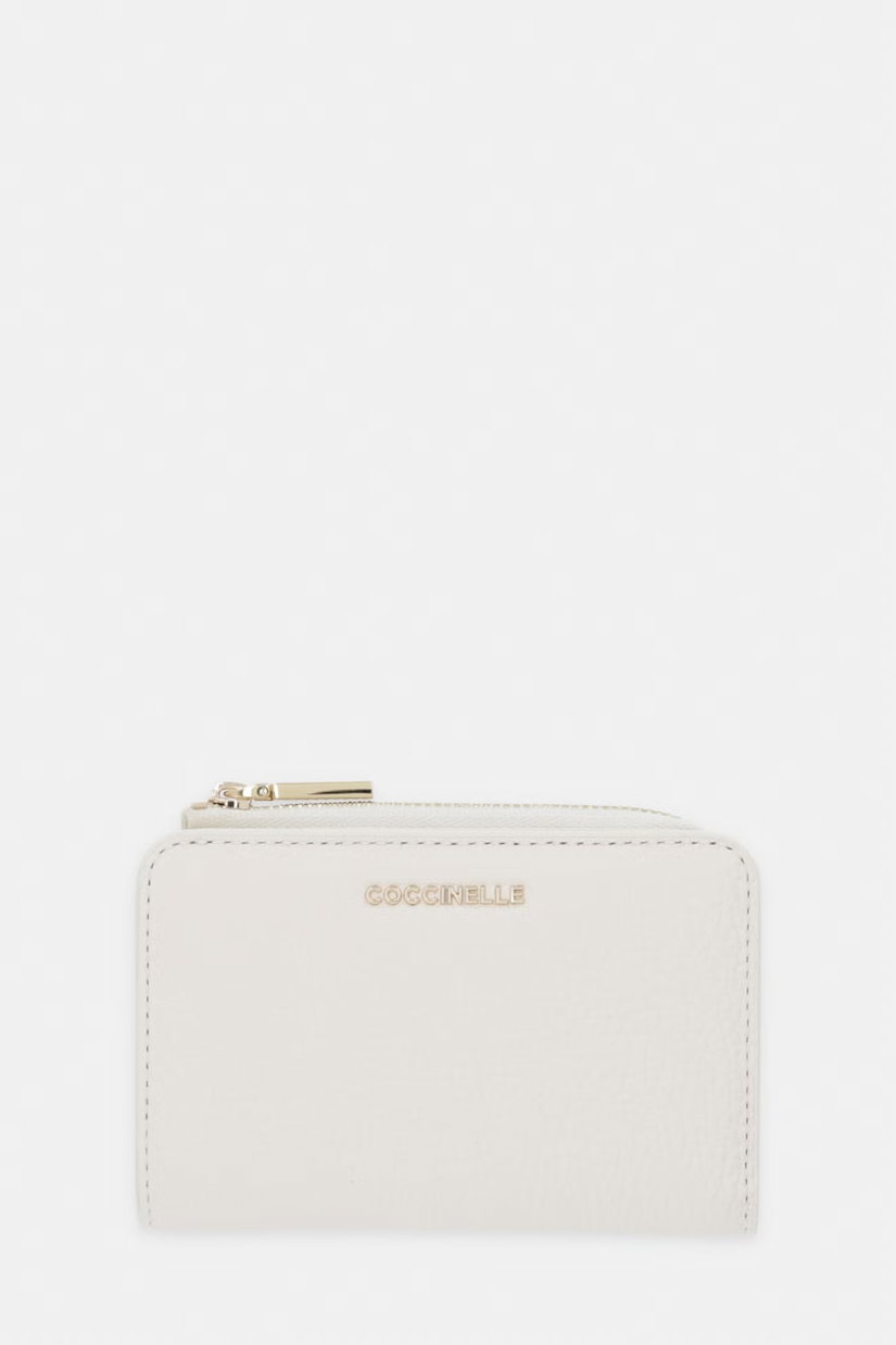 Coccinelle portofel din piele METALLIC SOFT