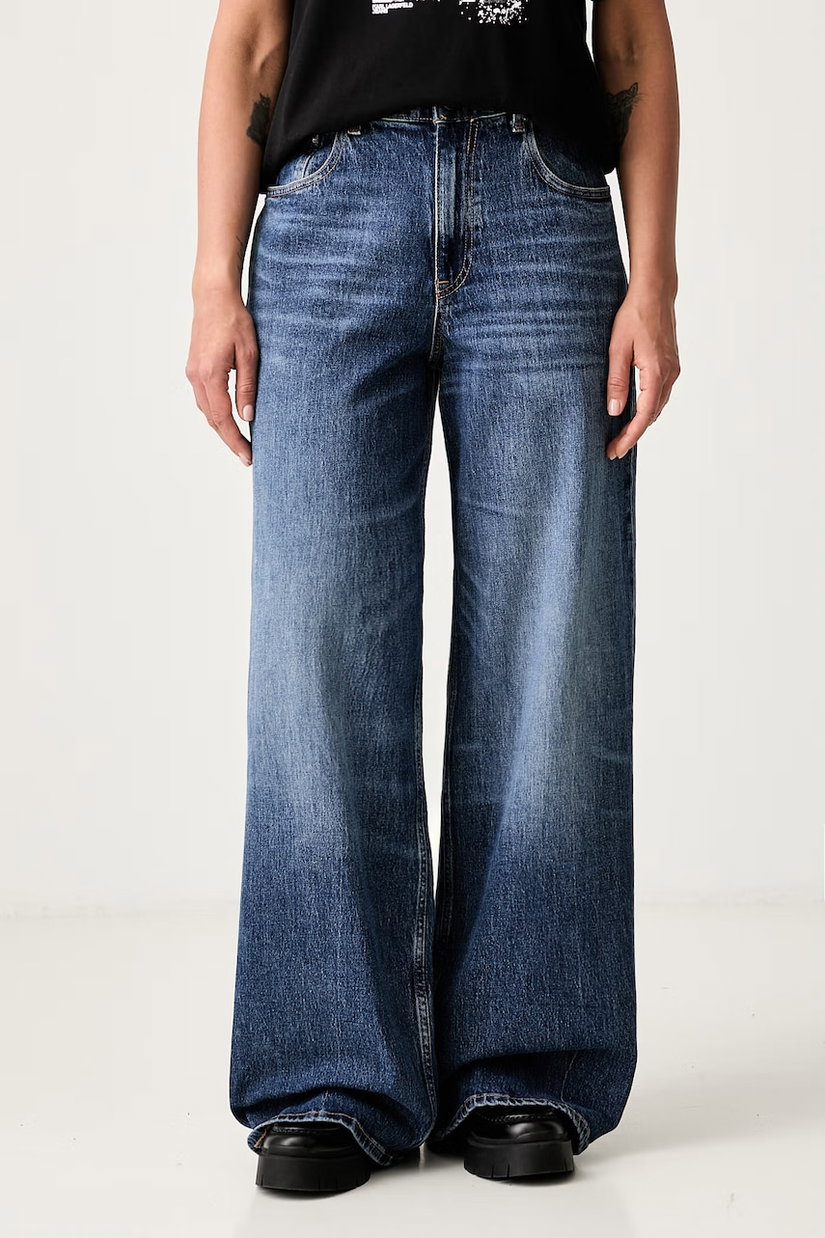 Tommy Jeans blugi wide leg pentru femei