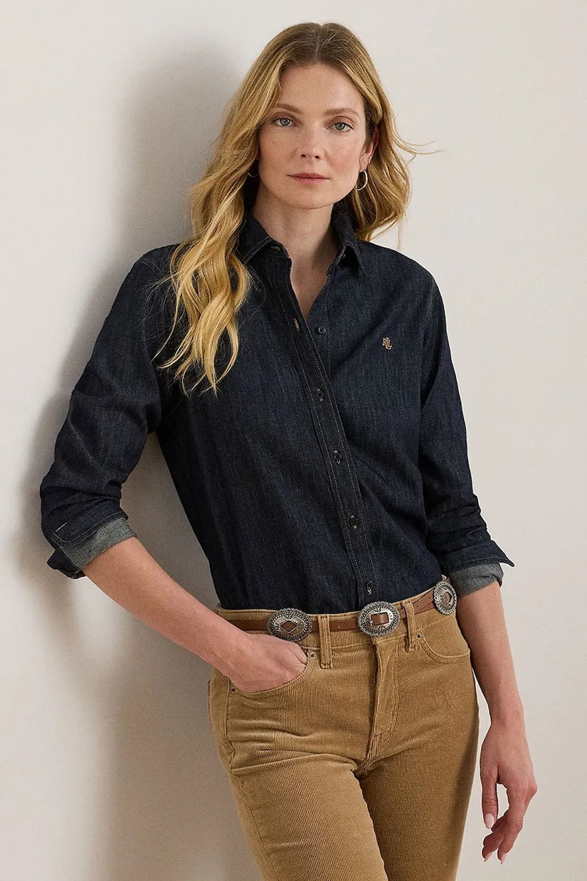 Lauren Ralph Lauren cămașă pentru femei din denim