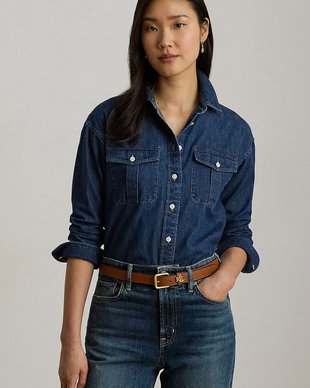 Lauren Ralph Lauren cămașă pentru femei din denim