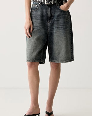 Gestuz pantaloni scurți pentru femei, din denim GZsusara