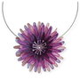 Colier Floare Mov Crizantema 3D