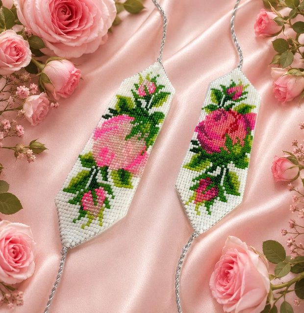 Bratara lata traditionala Pink Rose