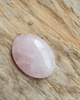 Cabochon cuart roz, 30x22 mm