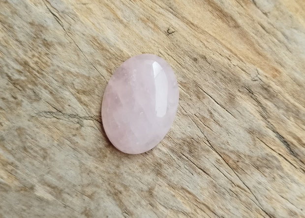 Cabochon cuart roz, 30x22 mm