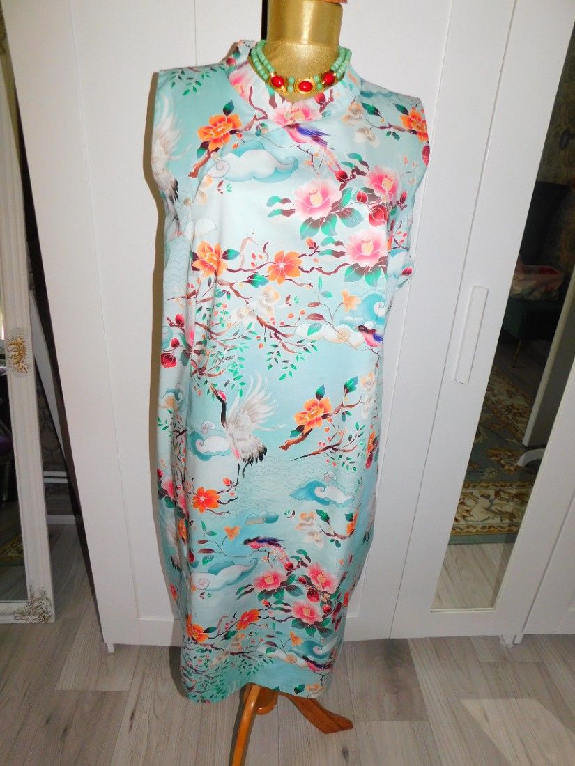 Rochie noua, spectaculoasa, masura 50 - 52, bumbac,