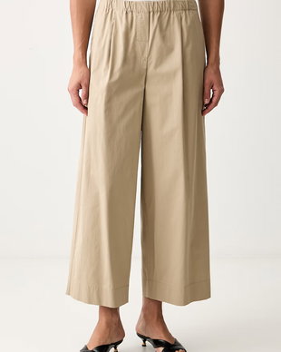 Weekend Max Mara pantaloni straight pentru femei din bumbac WKDLIBERO