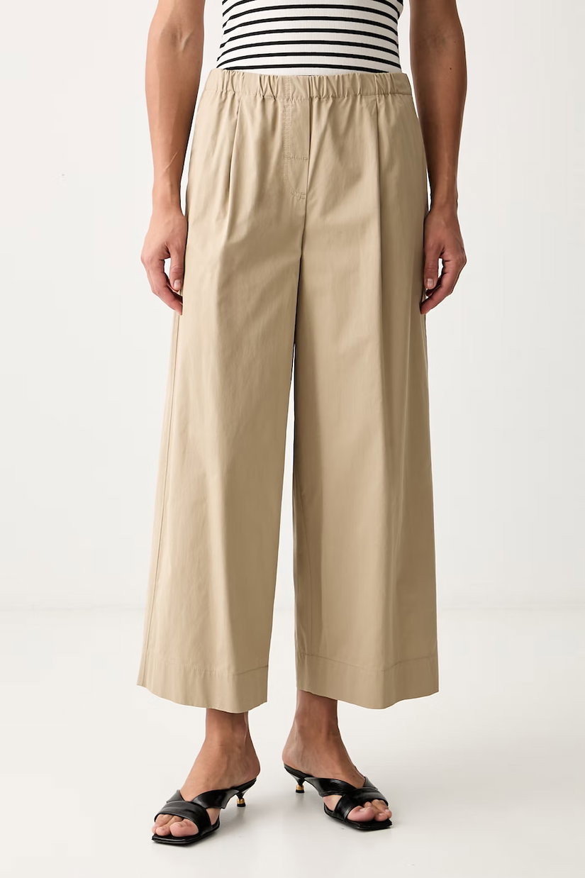 Weekend Max Mara pantaloni straight pentru femei din bumbac WKDLIBERO