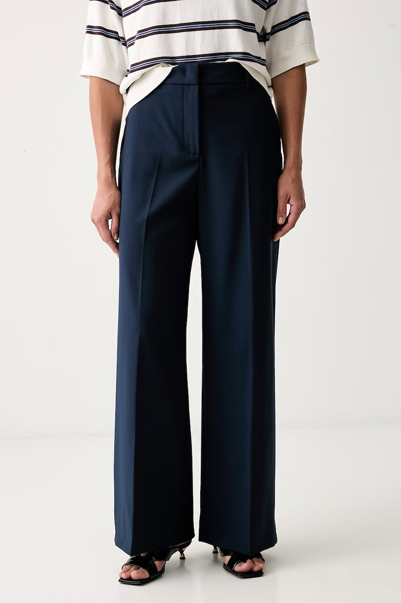 Weekend Max Mara pantaloni pentru femei din lână WKDVISIVO