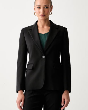 Weekend Max Mara sacou cu un singur rând de nasturi pentru femei din lână WKDLAMINE