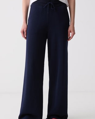 Kenzo pantaloni straight pentru femei cu amestec de lână