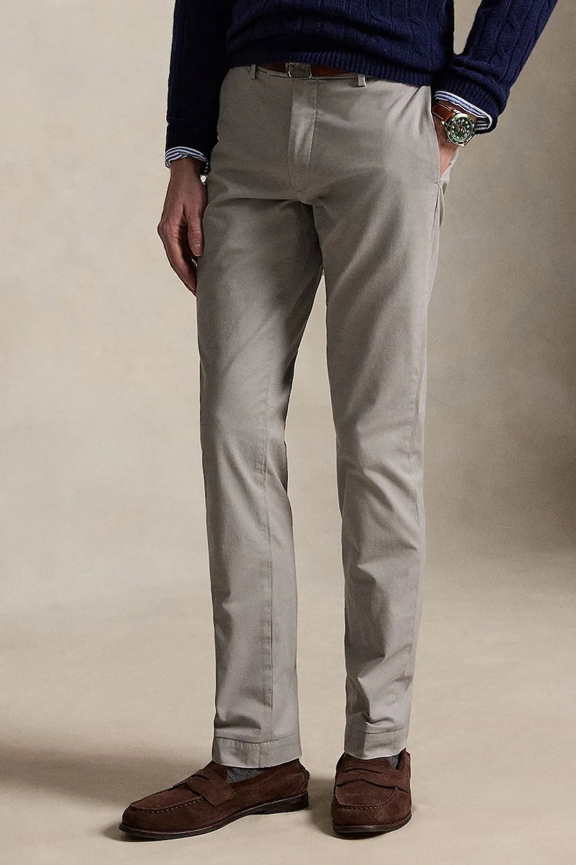 Polo Ralph Lauren pantaloni chinos pentru bărbați din bumbac cu elastan