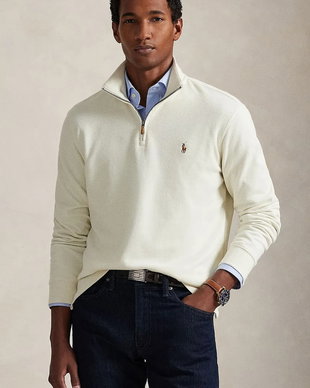 Polo Ralph Lauren pulover de bumbac 40/1 DBL KNIT JACQ