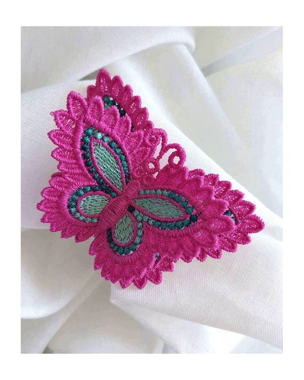 Fluture Dublu Fucsia