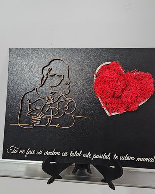 Decoratiune cu mesaj de apreciere pentru mama