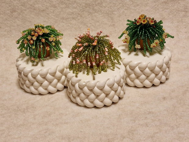 Plante decorative din mărgele de nisip - cu magnet