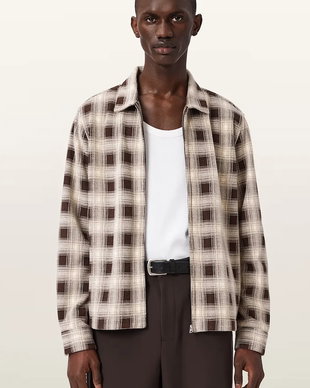 AllSaints cămașă pentru bărbați KRATER LS SHIRT
