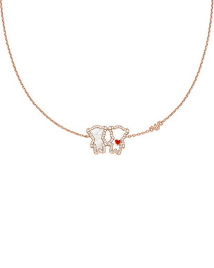 Emporio Armani colier pentru femei, din alamă cu zirconiu cubic Sentimental