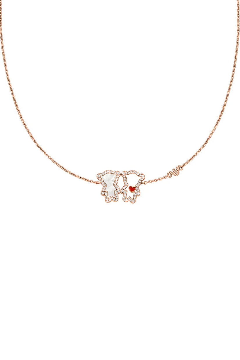 Emporio Armani colier pentru femei, din alamă cu zirconiu cubic Sentimental